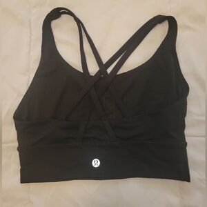 Lululemon Athletica Black Sports Bra with Strappy Back